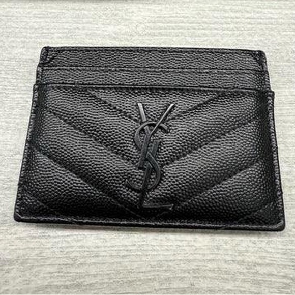 Yves Saint Laurent Handbags - YSL Black Leather Card Holder🖤